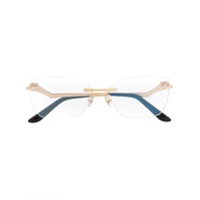 Cartier Eyewear rimless glasses - Preto
