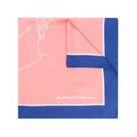 Casablanca art print silk scarf - Rosa