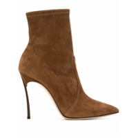 Casadei Ankle boot bico fino - Marrom