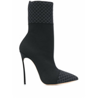 Casadei Bota meia bico fino - Preto