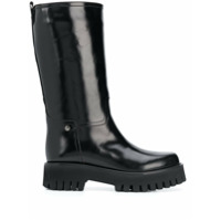 Casadei mid-calf platform boots - Preto