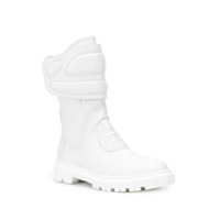Casadei ribbed panel ankle boots - Branco