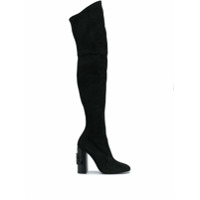 Casadei thigh-length heeled boots - Preto