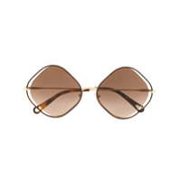 Chloé Eyewear Óculos de sol 'Poppy' - Marrom