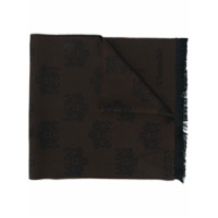 Church's Echarpe de lã com logo - Marrom