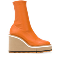 Clergerie Bliss wedge boots - Laranja