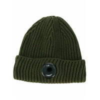 C.P. Company lens knitted beanie - Verde