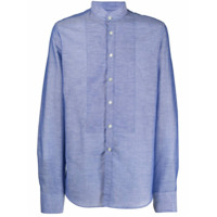 Dell'oglio Camisa azul com gola padre