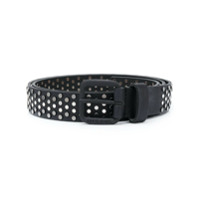 Diesel Cinto de couro com tachas - Preto