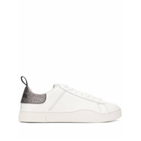 Diesel lace-up plimsoll trainers - Branco
