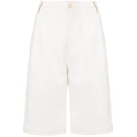 Dion Lee Short com pregas - Branco