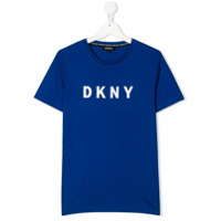 Dkny Kids Camiseta com estampa de logo - Azul