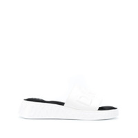 DKNY Slide Mara com logo gravado - Branco