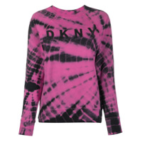 DKNY Suéter com estampa tie-dye - Rosa