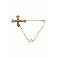 Dolce & Gabbana Broche com crucifixo - Dourado