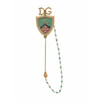 Dolce & Gabbana Broche com logo - Dourado