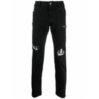 Dolce & Gabbana Caçã jeans com logo - Preto