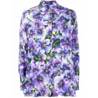 Dolce & Gabbana Camisa com estampa floral - Roxo