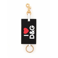 Dolce & Gabbana Chaveiro com logo - Preto