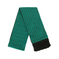 Dolce & Gabbana fringed silk scarf - Verde