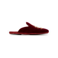Dolce & Gabbana Mule com bordado - Vermelho