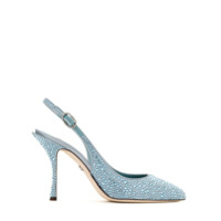Dolce & Gabbana Scarpin com aplicações - Azul