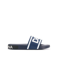 Dolce & Gabbana Slide com logo - Azul