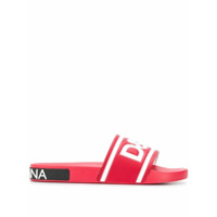Dolce & Gabbana Slide com logo - Vermelho