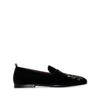 Dolce & Gabbana Slipper com bordado DG - Preto