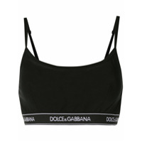 Dolce & Gabbana Sutiã com logo - Preto