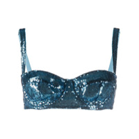 Dolce & Gabbana Sutiã com paetês - Azul