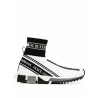 Dolce & Gabbana Tênis meia com logo - Branco