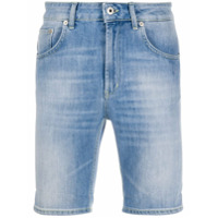 Dondup Bermuda jeans slim com logo - Azul