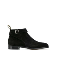 Doucal's buckled strap ankle boots - Preto