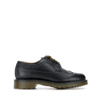 Dr. Martens Brogue de couro - Preto