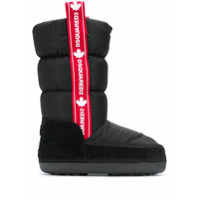 Dsquared2 Bota para neve matelassê - Preto