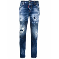 Dsquared2 Calça jeans com destroyed - Azul
