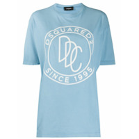 Dsquared2 Camiseta azul com logo gravado