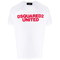 Dsquared2 Camiseta United com logo - Branco
