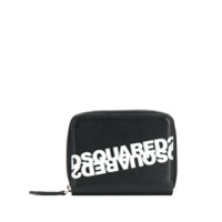 Dsquared2 Carteira com logo e zíper - Preto