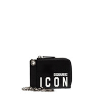 Dsquared2 Carteira Icon de couro - Preto