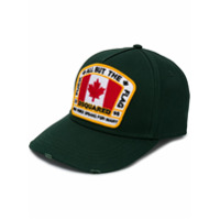 Dsquared2 flag-patch baseball hat - Verde