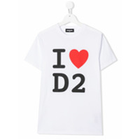 Dsquared2 Kids Camiseta I heart D2 - Preto