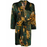 Dsquared2 Kimono com estampa de tigre - Verde