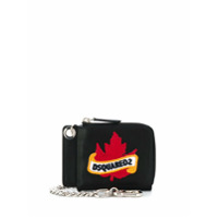 Dsquared2 Porta-cartões com bordado - Preto