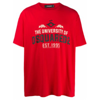 Dsquared2 slogan print T-shirt - Vermelho