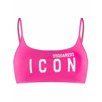 Dsquared2 Sutiã esportivo icônico - Rosa