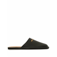 Dunhill Slipper com placa metálica - Preto