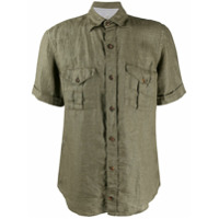 Eleventy Camisa com bolso no busto - Verde