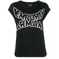 Emporio Armani Camiseta com logo - Preto